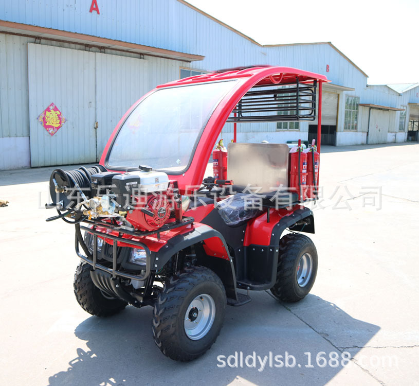 沙滩消防摩托车  沙滩消防车带棚款  消防摩托车带细水雾灭火装置