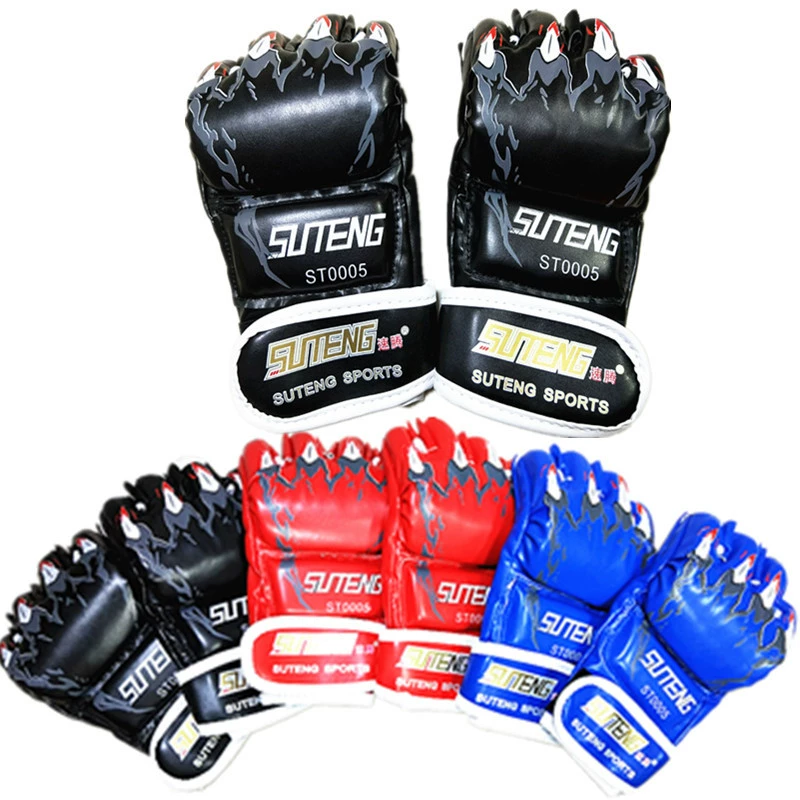 MMA Gloves (Sagita) split-finger half-finger, PU leather, 23×14×4 cm, 115 g