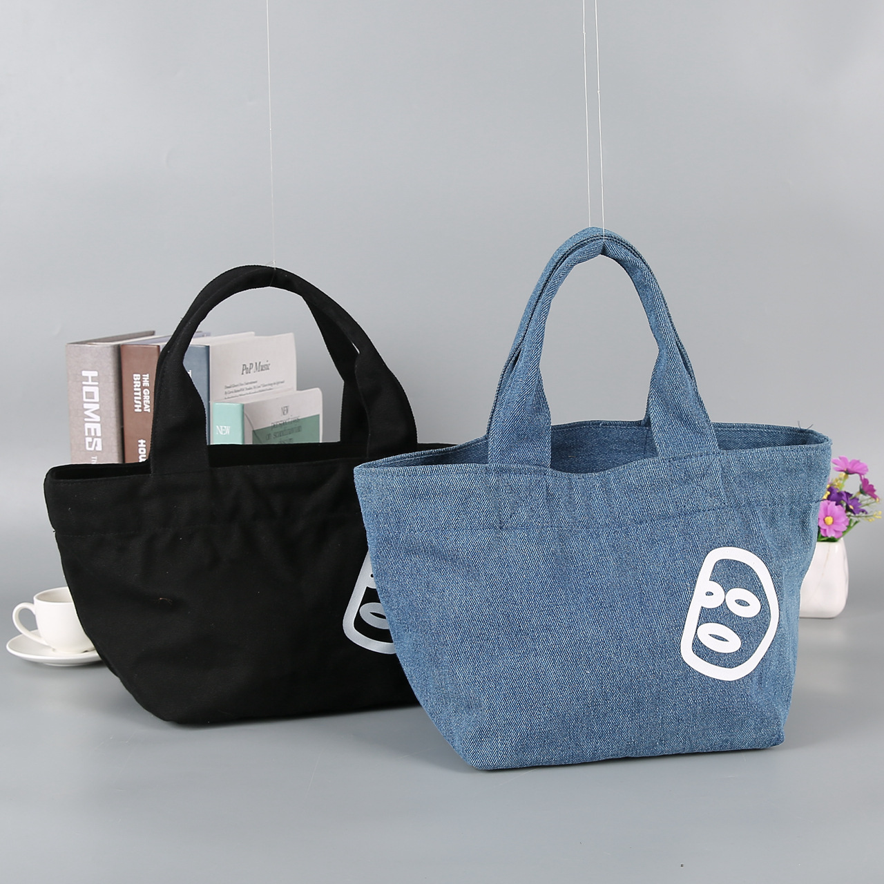 厂家直销彩印纯棉手提帆布袋 广告购物束口棉布袋定做logo