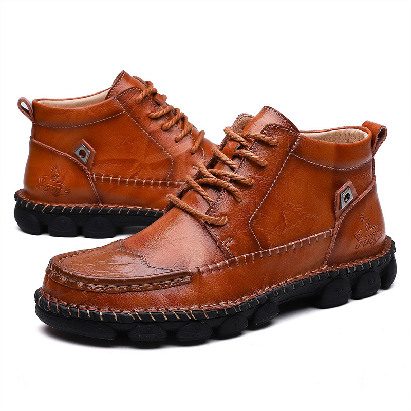 Stivali da cowboy Stivali da deserto Gomma impermeabile Elegante Western Piatto Tacco basso Punta a punta Calzature sportive slip-on con cerniera_voghion.com
