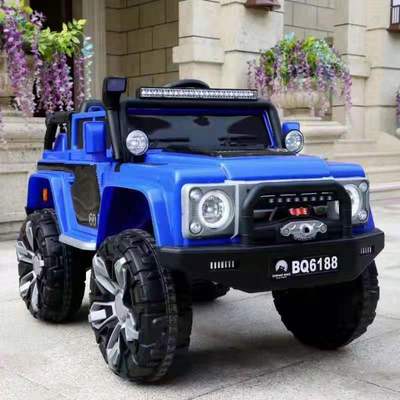 儿童电动车四驱早教音乐灯光多功能遥控宝宝玩具小孩电动汽车