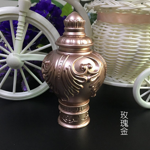 Classical head curtain rod decorative head Roman rod head plug sealing rod head curtain accessories accessories blow molding head