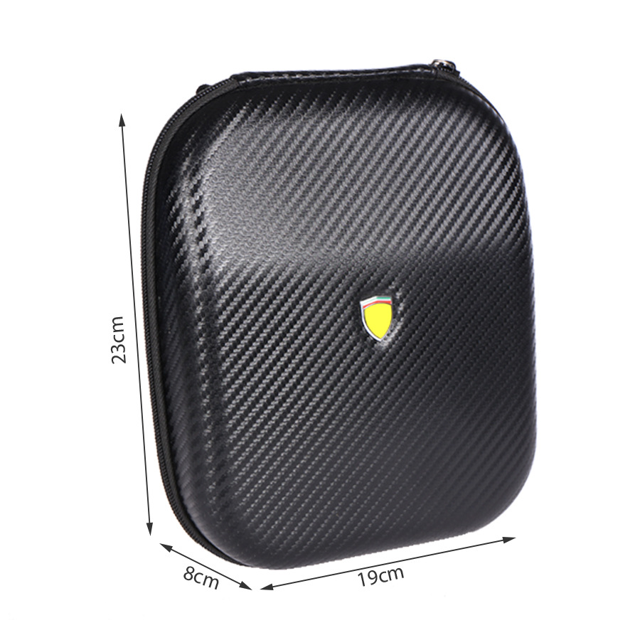 头戴式蓝牙耳机包 MP3耳麦 EVA盒PU耳机盒 碳纤维纹耳机盒