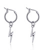 Fashionable trend earrings stainless steel, triangle, simple and elegant design