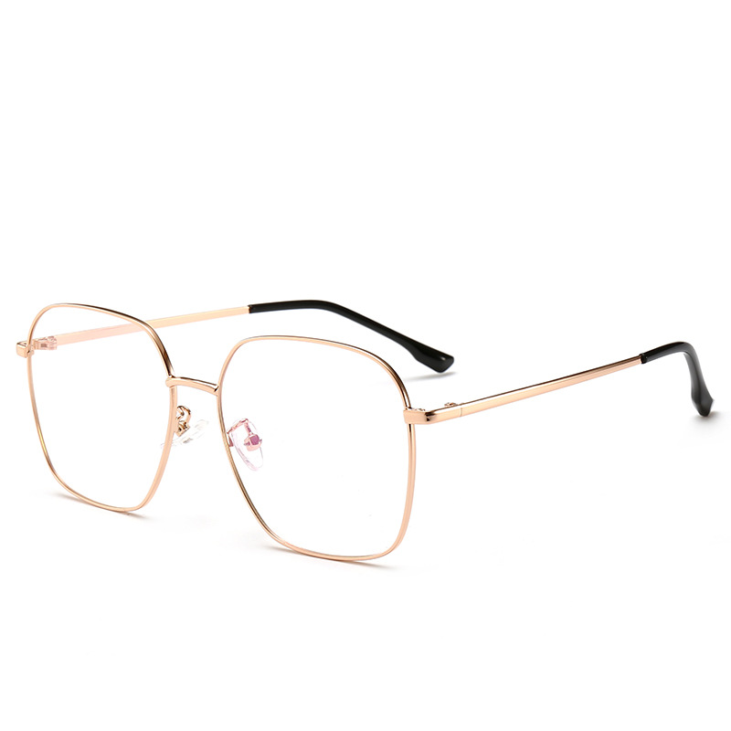 Celebridad popular estilo de celebridad elegante Marco de moda para hombres y mujeres gafas marco simple decorativo cara redonda adelgazante Marco de gafas pequeñas