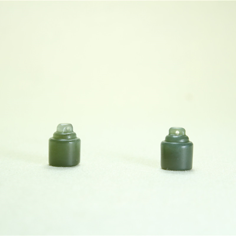 厂家直供 天然A货和田青玉小印章 DIY项链吊坠挂件配饰