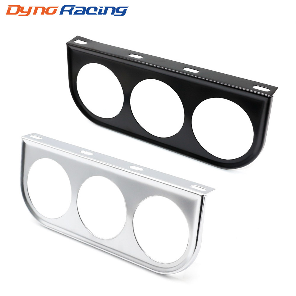 Car modification three-hole instrument bracket 52MM racing three-in-one dial iron mounting bracket instrument combination bracket