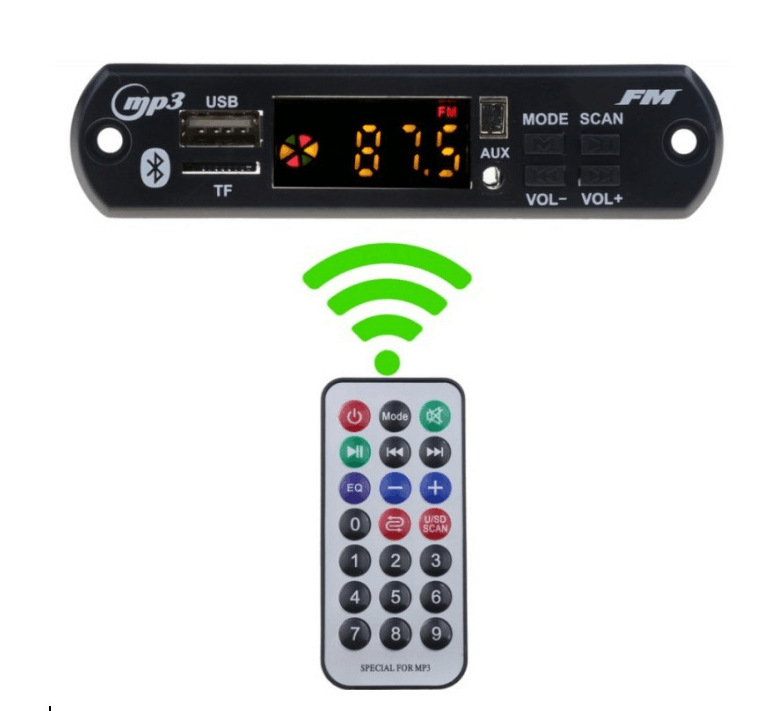 Audio panel mp3 decoder board bluetooth...