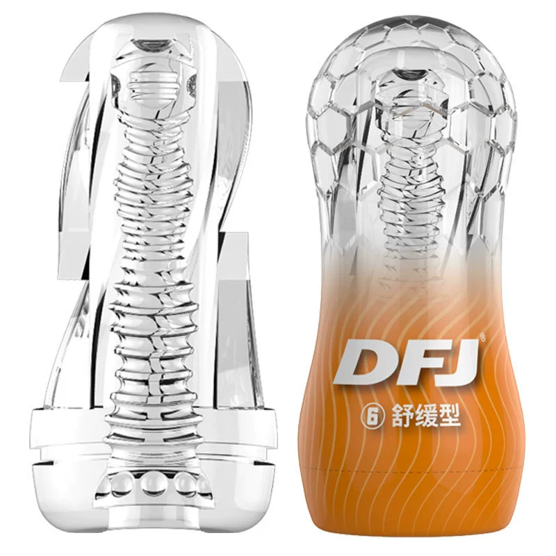 Новый продукт DFJ «чашка самолёт» для мужчин, мастурбационная присасывающая чашка, прозрачная, портативная (внешняя торговля)