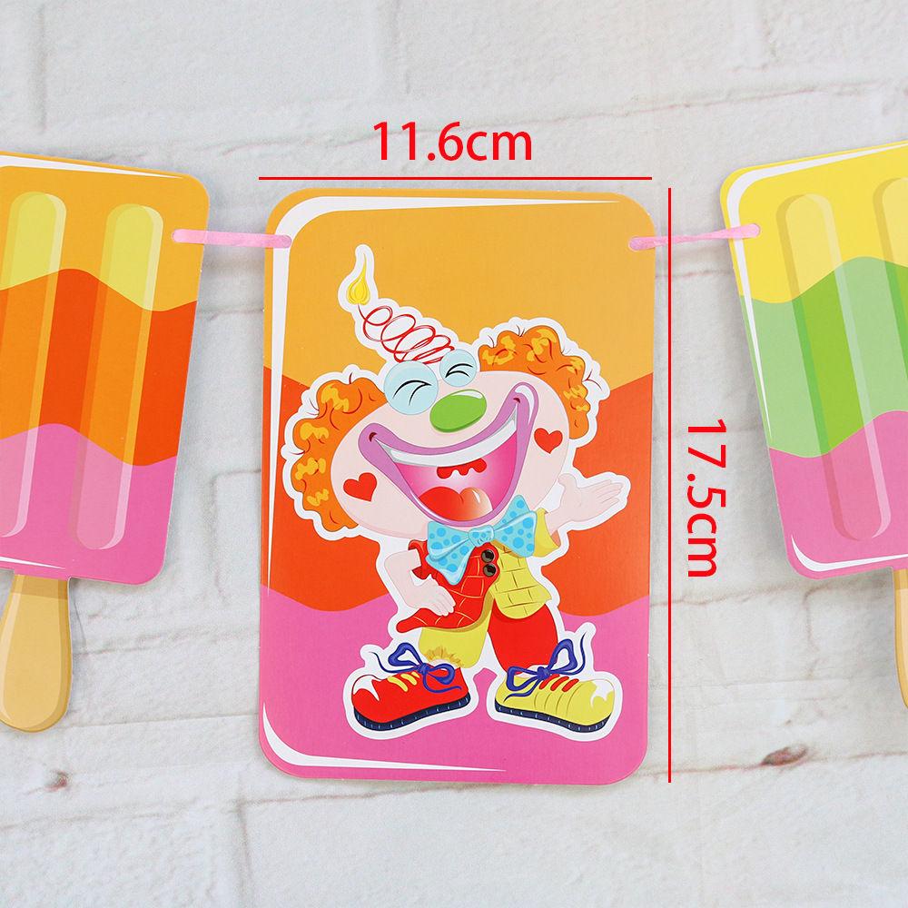 Ice Cream Paper Decorative Props Party Decorations display picture 2