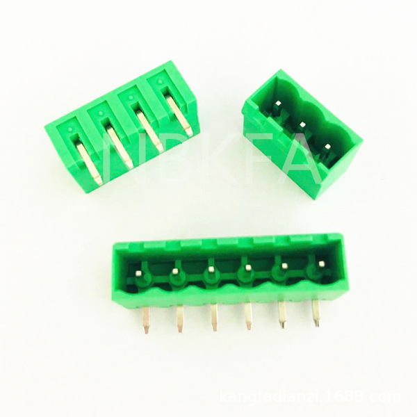 PCB wiring terminal KF2EDGRC-5.08mm welded needle plate end…