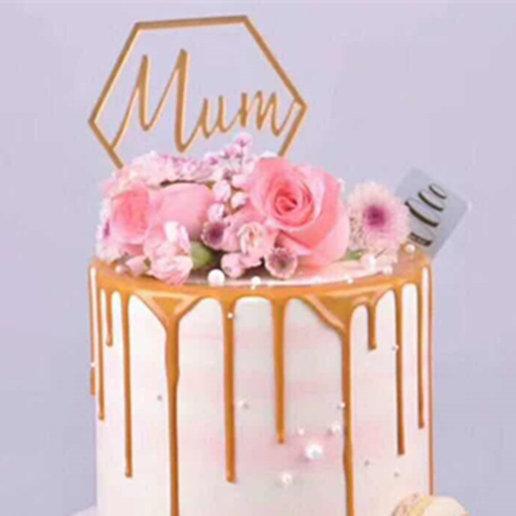 Mother's Day Letter Arylic Family Gathering Cake Decorating Supplies 1 Piece display picture 3