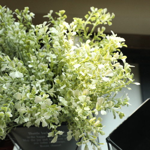 Manufacturer INS style lucky four-leaf clover artificial flower home decoration wedding plant wall bouquet artificial flower MW73776