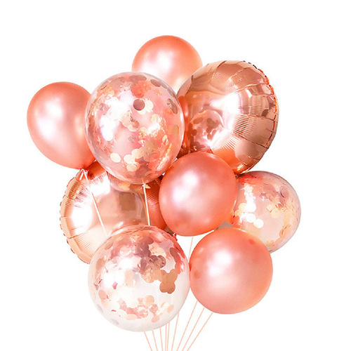Rose Gold Party Decoration Balloon Package Birthday Party Wedding Decoration Rose Gold Balloons Confetti