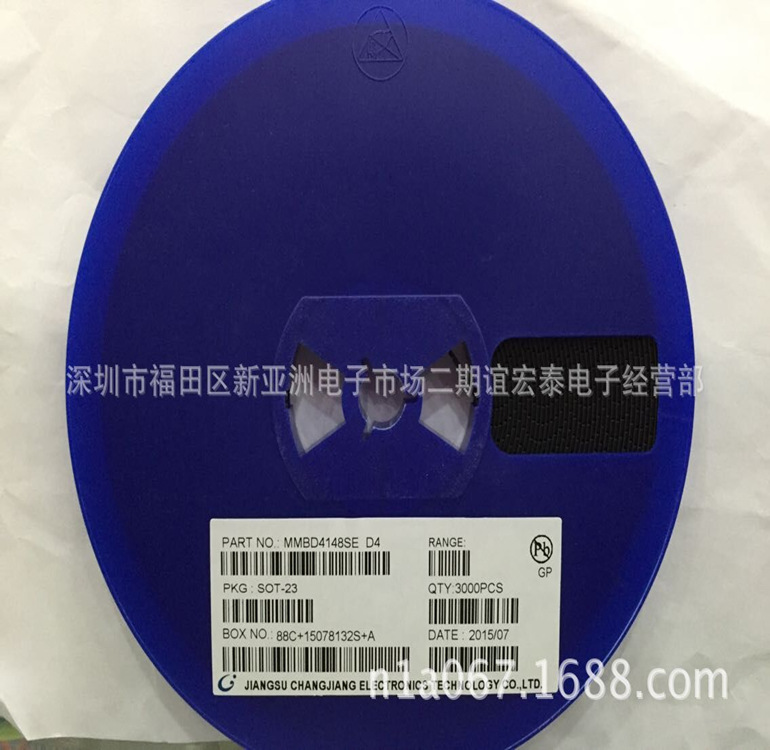 贴片开关二极管 MMBD4148SE D4  SOT-23 长电全新现货可出售样品