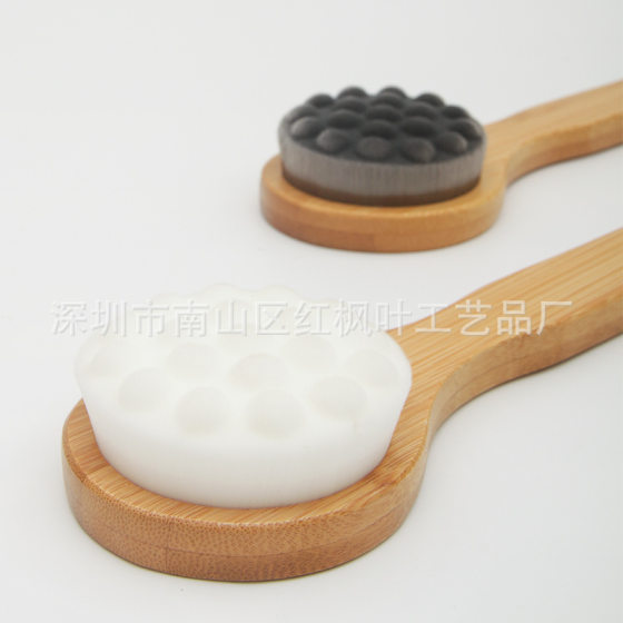 Amazon Super Soft Bath Brush Cat Claw Meow Claw Detachable Bath Brush Long Handle Soft Hair Bath Brush Back Washing Brush
