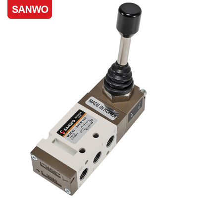 Ручной регулирующий клапан SANWO SVFM150 Воздушный регулирующий клапан Корейский 2-позиционный 5-ходовой ручной клапан с чувствительным действием Механический клапан Sanhe