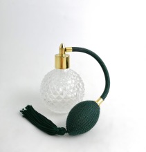 厂家直销100毫升水晶玻璃高档香水瓶+长管气囊 颜色任选