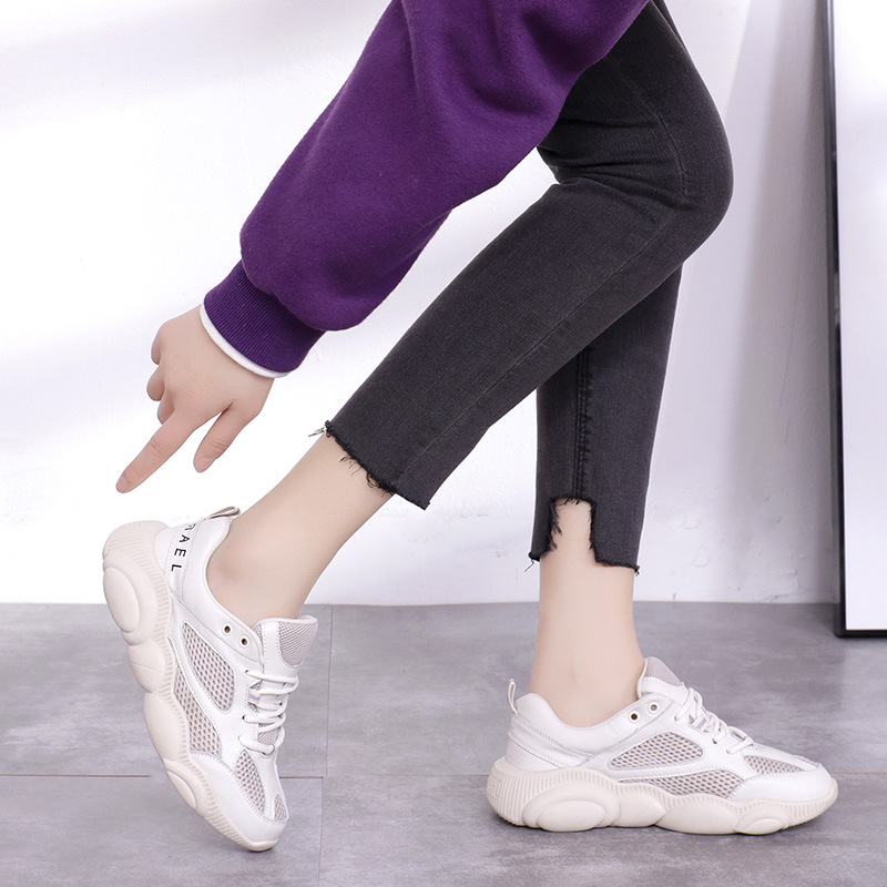 网红休闲运动鞋网面透气小熊鞋女智熏鞋百搭2019韩版ulzzang原宿|ru