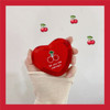 Cute small double-sided handheld mirror heart shaped