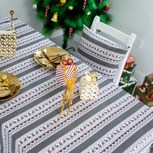 Tablecloth table cloth table cover Christmas table, Christmas decoration gift, table art, cotton and hemp