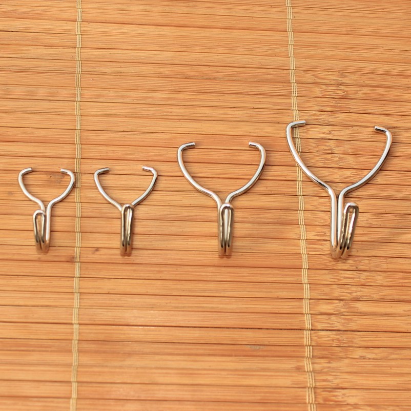 Manufactor Direct selling Metal Wall hook Wall Sticking hook Both sides Opening Seamless sticky hooks Nail free hook