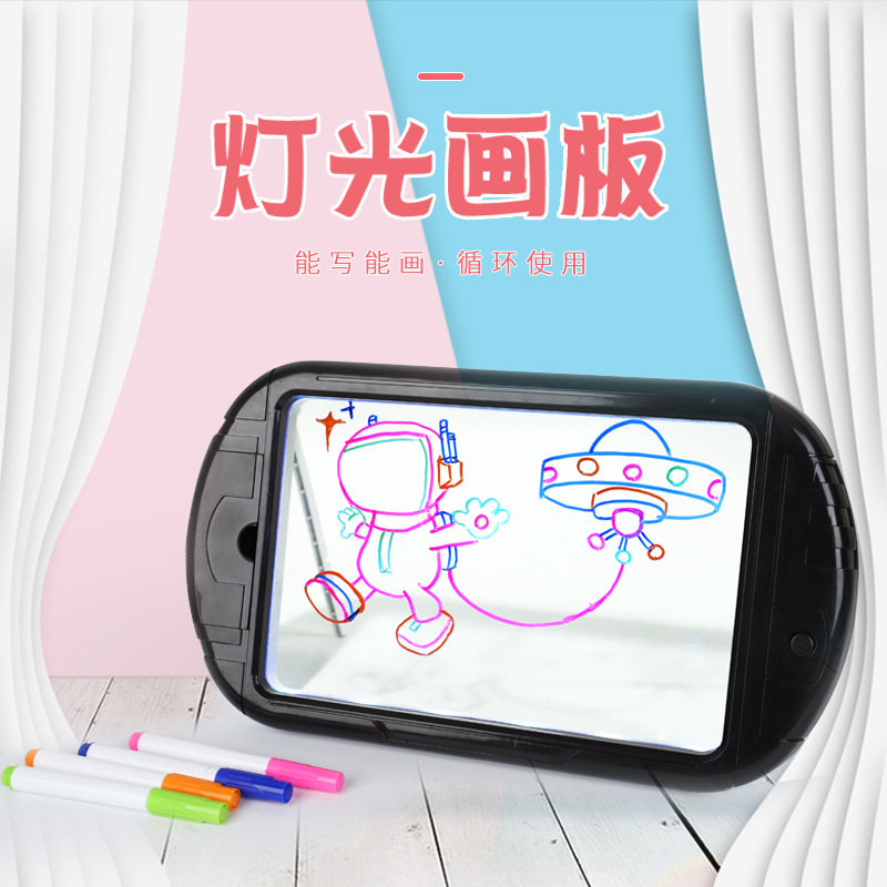 U.S.A DK children Depict fluorescence Drawing board colour Graffiti Drawing board Puzzle Teaching aids Eye protection draw Toys