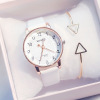 Watch, small fashionable trend fresh dial, Korean style, simple and elegant design, for secondary school, small dial