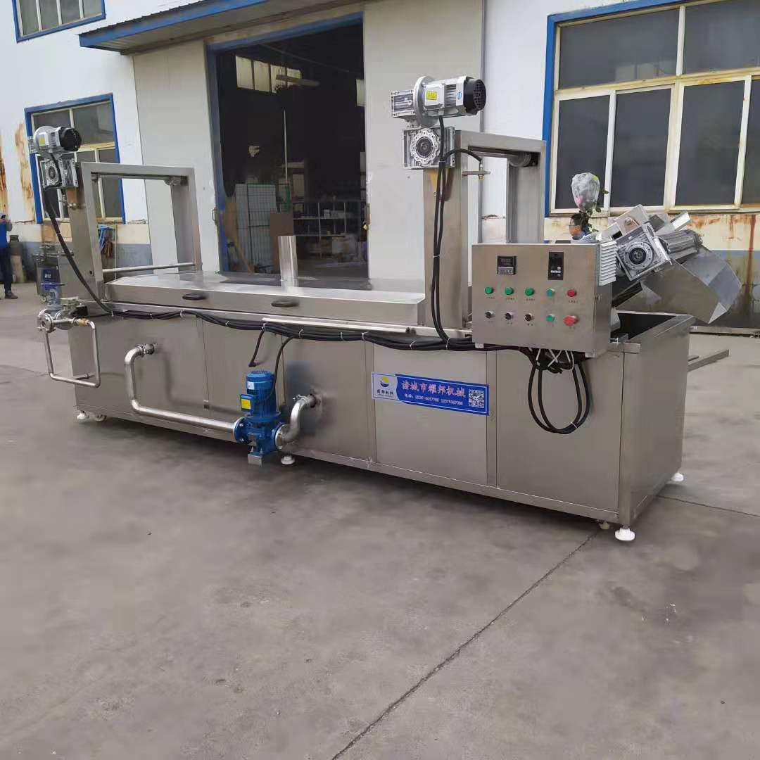 豆角漂烫蒸煮流水线 芦笋油菜杀青漂烫机果蔬丸子漂烫杀青设备