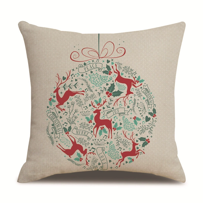 Christmas pillow, pillowcase, sofa for bed