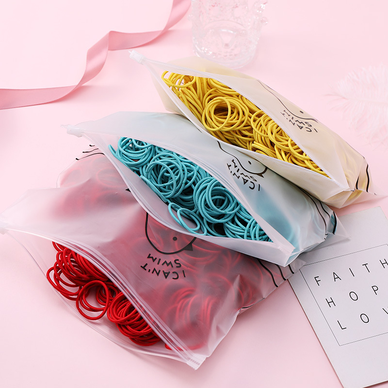 100 Pieces Of 3cm Color Rubber Band Cheap Scrunchies Wholesale display picture 16