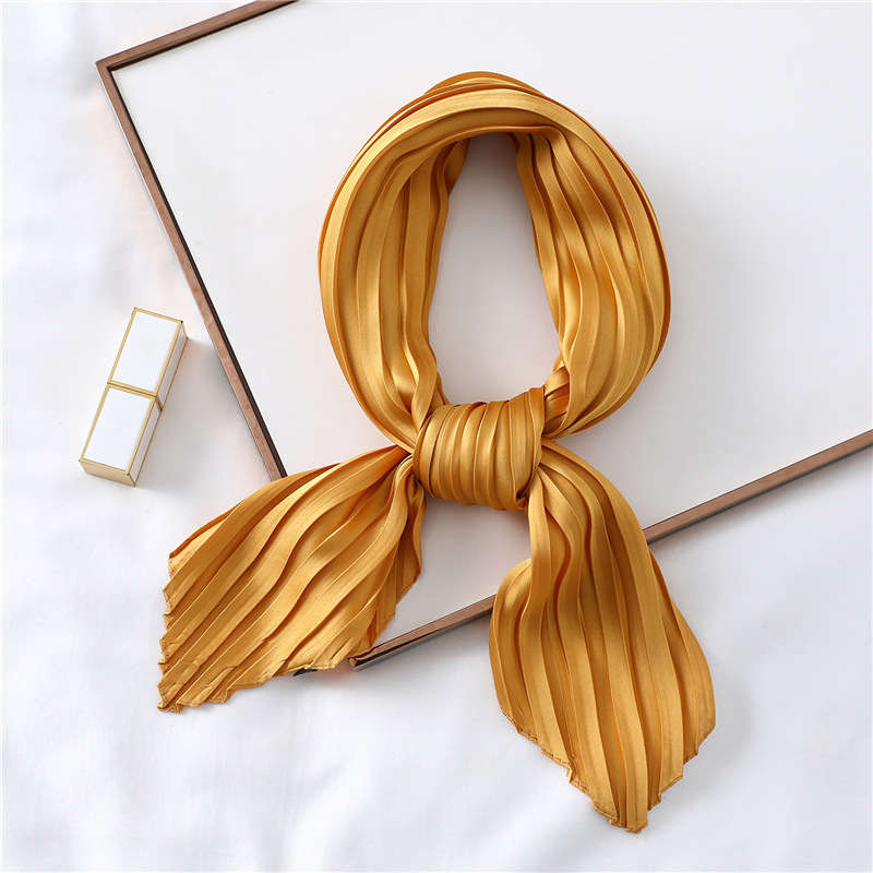 Women's Elegant Solid Color Satin Silk Scarves display picture 3