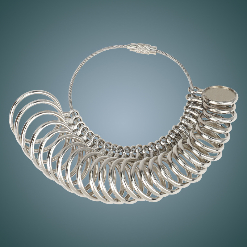 英度合金戒指圈英规戒指尺寸大小号码数测量指环调节整形工具