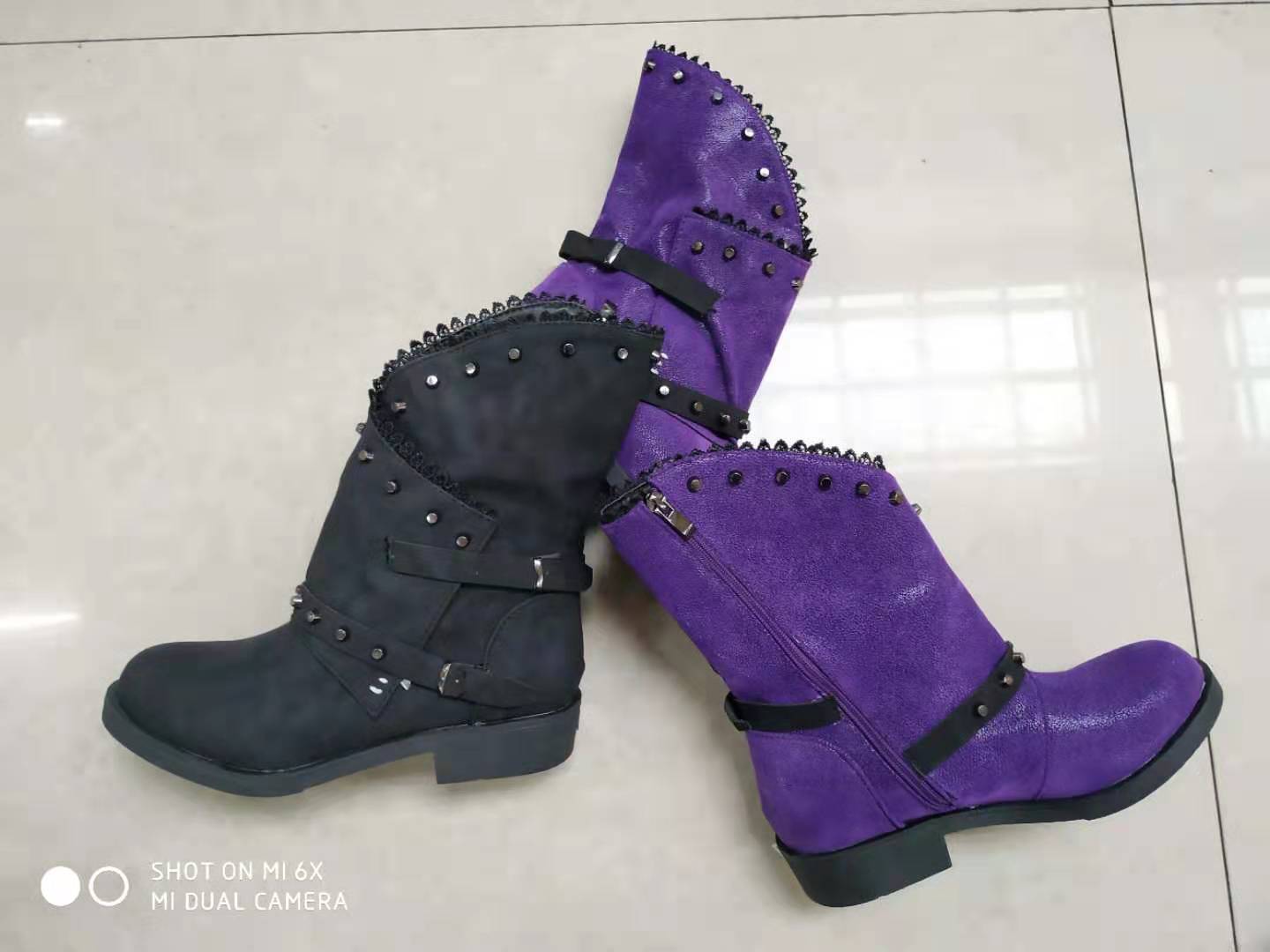 Bottes femme en PU artificiel - Ref 3355420 Image 11