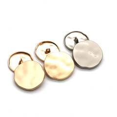 Metal Hand-Sewn Buttons for Women's Wool Coats, Trench Coats, and Suits—Chanel-Style Gold Irregular Buttons as Stylish Accessory Pieces