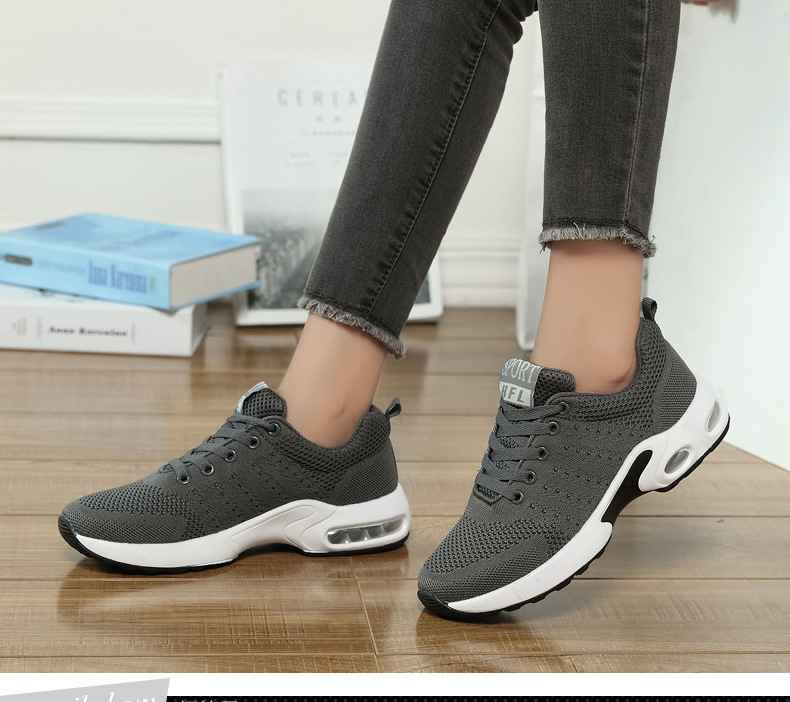 速卖通爆款运动鞋气垫飞织鞋跑步鞋男女小白鞋情侣运动鞋学生跑鞋