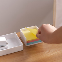定制便签盒糖果色便利留言纸百事贴收纳盒加厚塑料彩色告知贴盒子