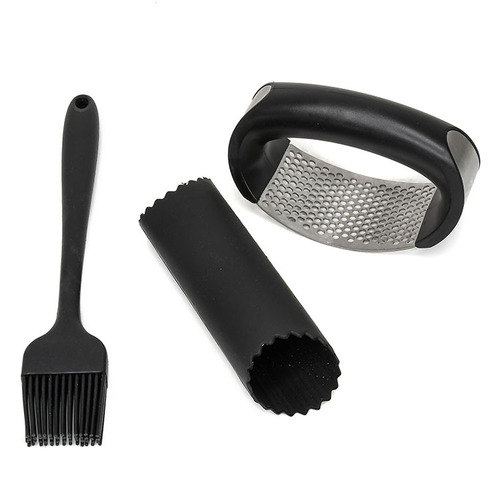 [Manufacturer] Manual silicone garlic peeler stainless steel garlic press silicone cleaning garlic sweeper garlic paste combination