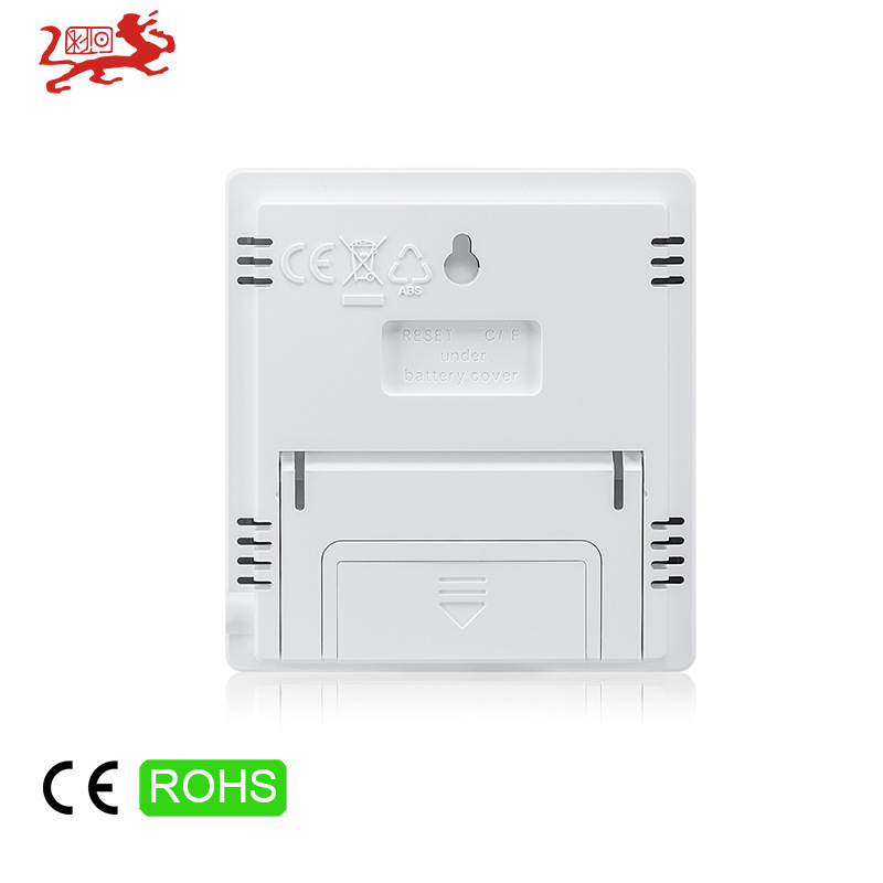 厂家直销家用温湿度计高精度大屏室内带电子闹钟温湿度计