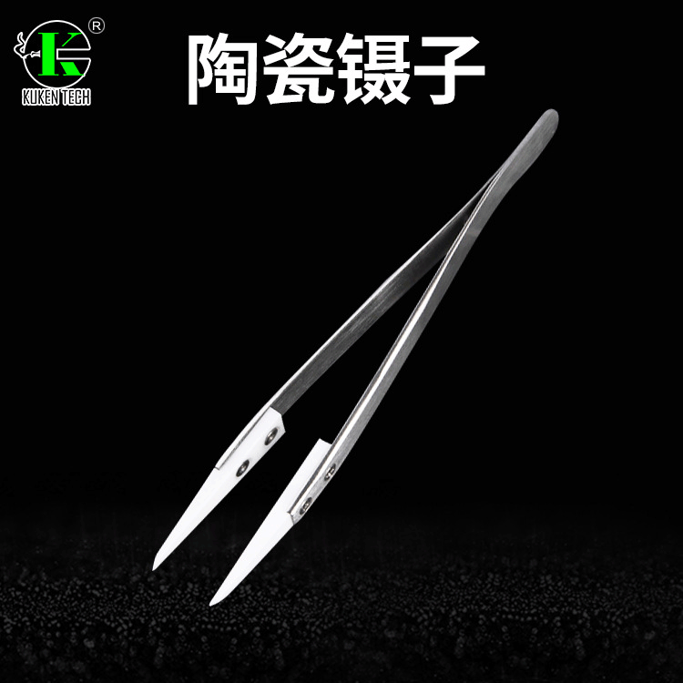 72-MZ ceramics For head Tweezers High temperature resistance acid-base Corrosion Electronic Cigarette diy tool ceramics Tip Tweezers