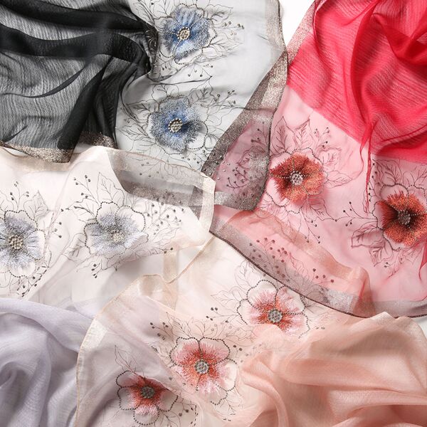 Silk autumn scarf