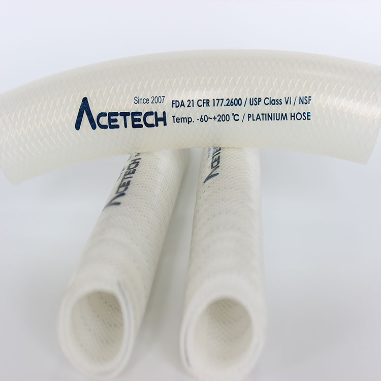 耐高温食品级硅胶钢丝软管从-63.3° C 到 + (250° C)耐高温