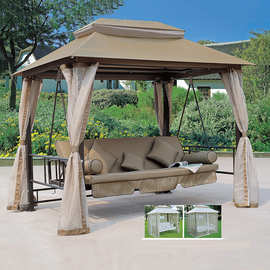 婚礼休闲罗马帐篷 厂家批发户外防雨遮阳花园蓬 摇椅四柱亭帐篷