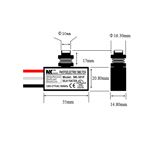 光电开关 NK-301F 光控开关 LED灯具光感器 UL CE认证 质保五年详情3