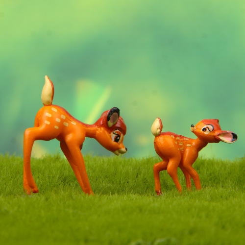 Self-healing warm series deer zoo figure Korean version creative small fresh gardening versatile landscaping doll