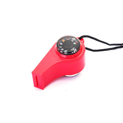 Professional factory supply Compass thermometer Three in one whistle Plastic Whistle Whistle