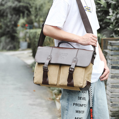 Factory wholesale 2022 new pattern Korean Edition business affairs Briefcase man One shoulder Diagonal package Laptop