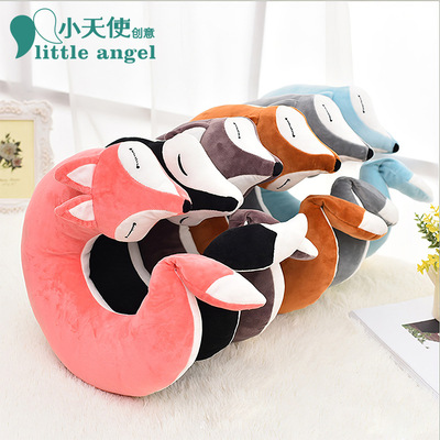 Amazon Explosive money originality Cartoon u-pillow Siesta pillow lovely Fox outdoors to work in an office travel Neck Pillow