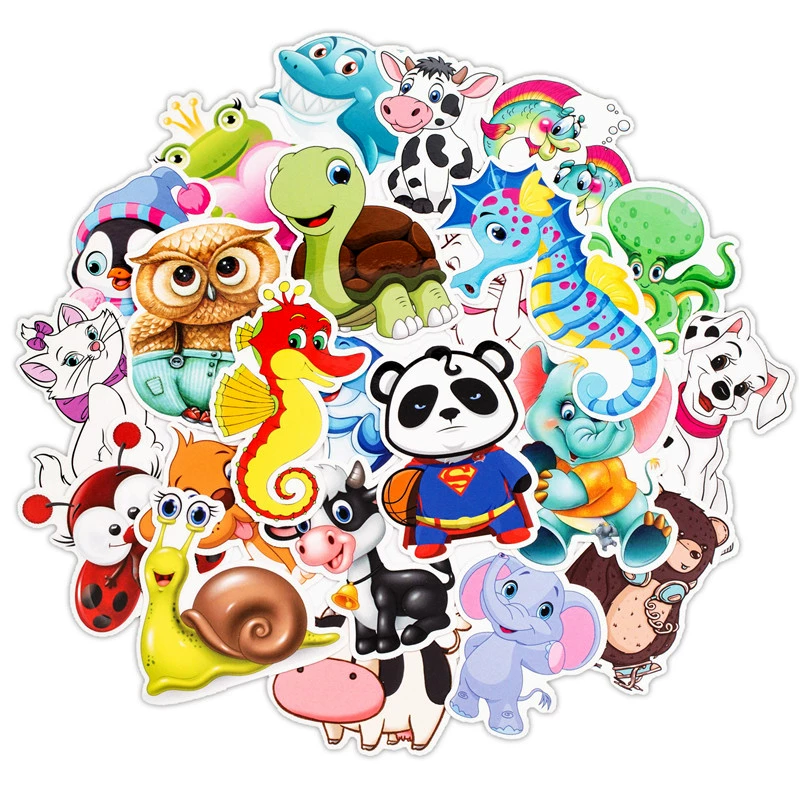 Animal Anime Stickers Funny JD