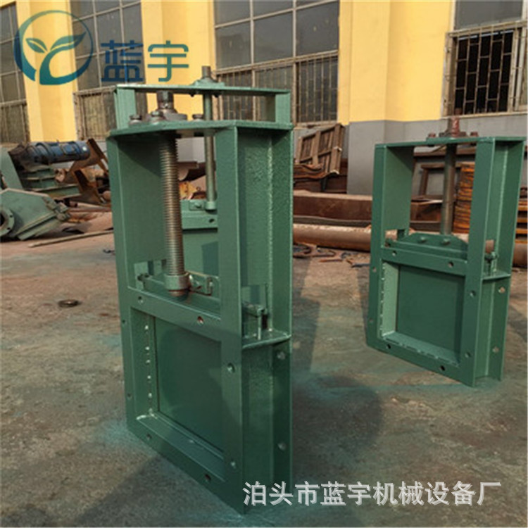 手动插板阀 700*700方口闸阀 烟道挡板门电动启闭机闸水插板门